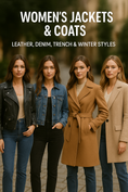 Women’s Jackets & Coats | Leather, Denim, Trench & Winter Styles