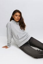 Women’s Grey Hoodie – Soft Cotton Blend Casual Sweatshirt