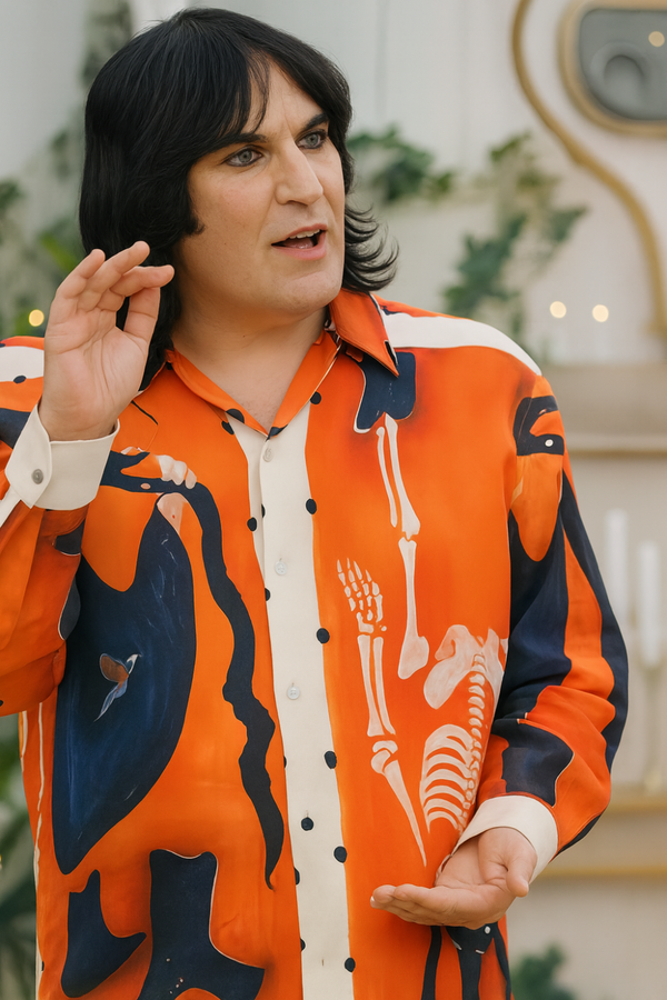 Noel Fielding Great British Bake Off season 15 ramblin shirt front view