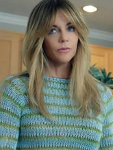 Outfit look featuring High Potential Kaitlin Olson striped sweater