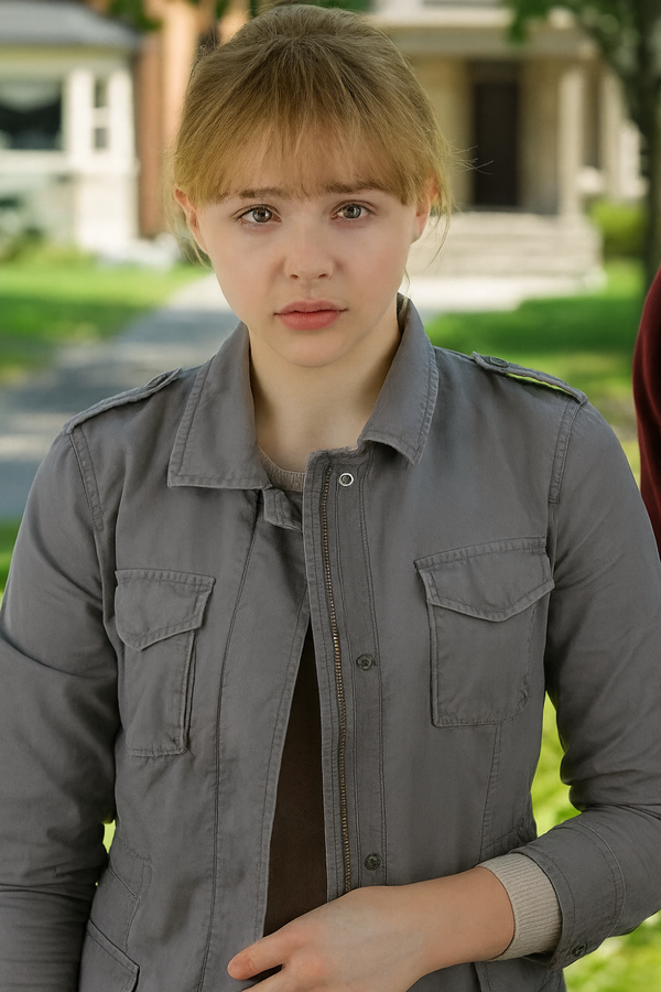 Kick Ass 2 Chloe Grace Moretz grey jacket women