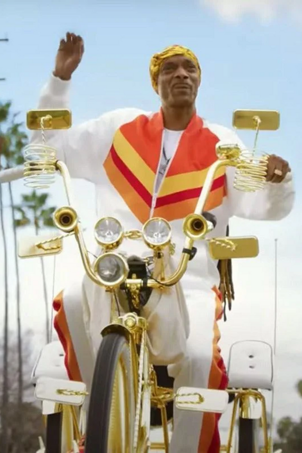 Snoop Dogg White Tracksuit Super Bowl 2023 Front View