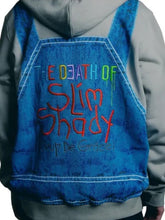 Grey hoodie with zipper and mask design Slim Shady inspired outfit