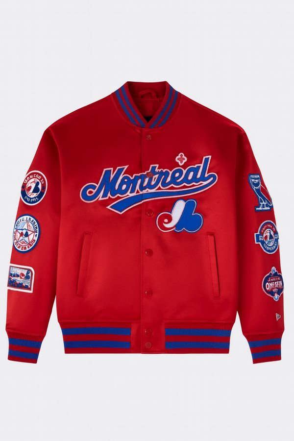 OVO x New Era x MLB Montreal Expos Varsity Jacket