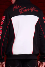 back view of black red white air tate jacket mens fashion sportswear casual street look