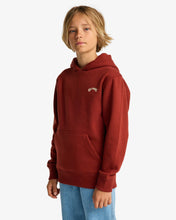 Arch Po pullover sweatshirt for boys 8 16 hood design close up