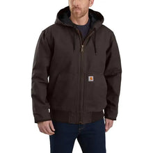 Carhartt J130 jacket with hood and pockets back view