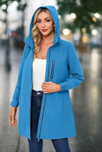 Chiguomaoyi summer lightweight hooded raincoat for women