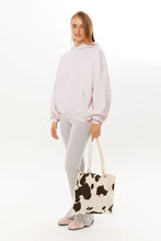Ella Oversized Fleece Hoodie butterfly design detail