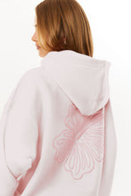 Ella Oversized Fleece Hoodie close up soft fleece fabric