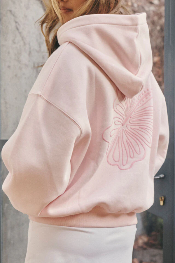 Ella Oversized Fleece Hoodie front view casual wear