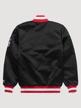 HOMAGE 49ers black starter jacket with red logo