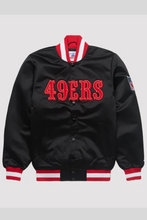 HOMAGE 49ers blackout starter jacket front view