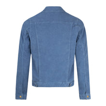 Lois Jeans Tejana Thin Cord Jacket Sky Blue stylish denim back view