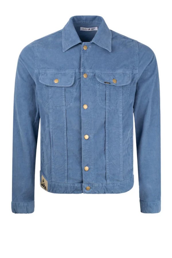 Lois Jeans Tejana Thin Cord Jacket Sky Blue men’s casual front view