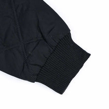 Men’s nomatic bomber jacket with cross seam side view