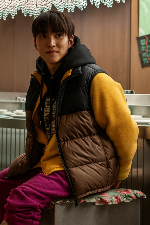 Newtopia Tang Jun-sang vest front view casual style