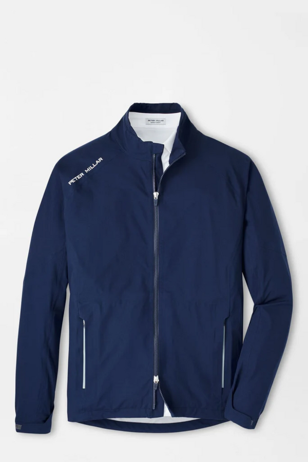 Rain Walker Jacket front view navy waterproof outerwear