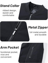 Windproof bomber jacket men’s stylish winter outerwear