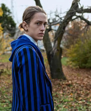 Xavier Thorpe blazer with embroidered Nevermore school crest